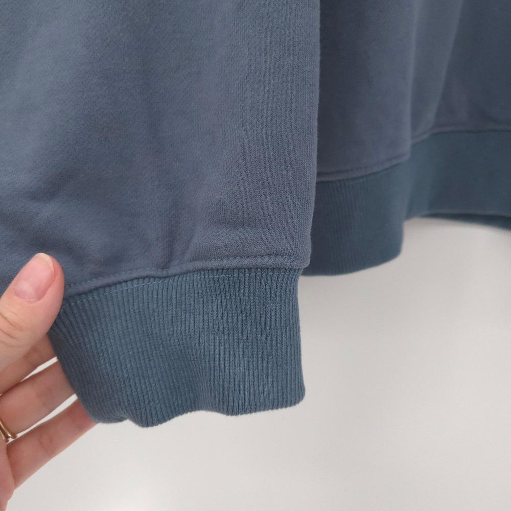 Natural Life Grateful Sweatshirt Womens XL Blue Embroidered Thanksgiving Fall - Picture 3 of 6